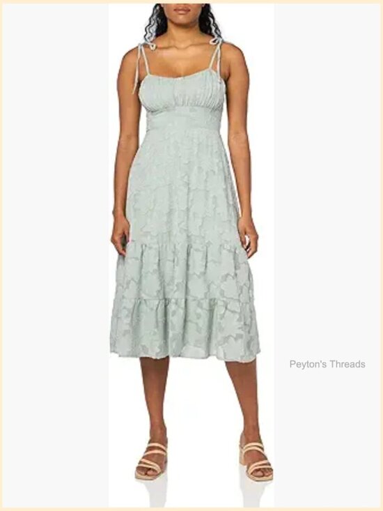 Dresses & Skirts - Sleeveless Empire Waist Midi Dress A-line Pull On